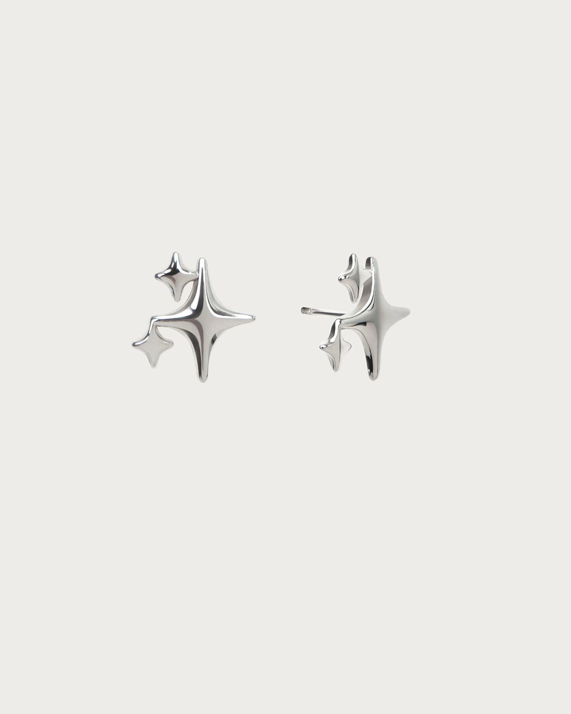 Boucles d'oreilles étoiles brillantes
