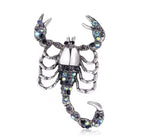 Crystal Scorpion Brooch