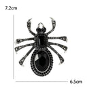 Crystal Spider Brooch