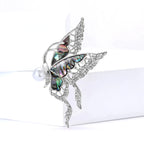 Crystal Butterfly Brooch
