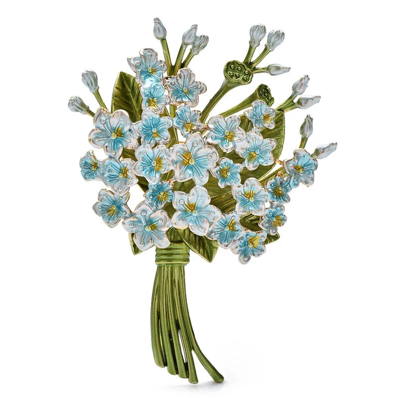 Flower Brooch Set
