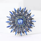 Crystal Sunflower Brooch