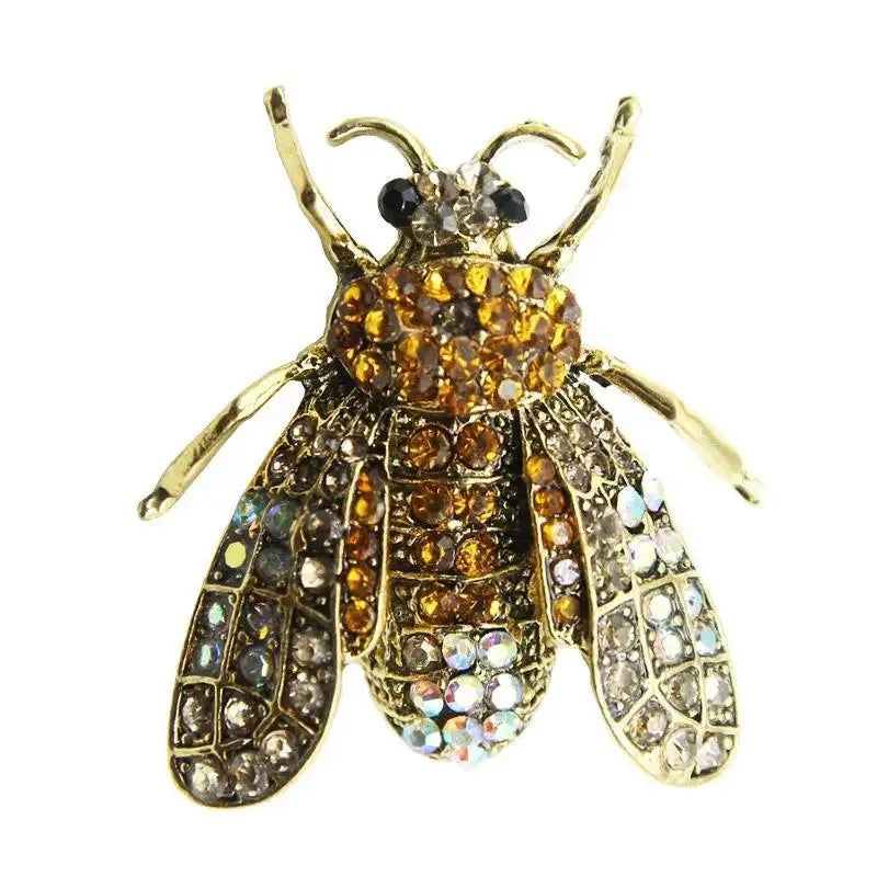 Crystal Bee Brooch