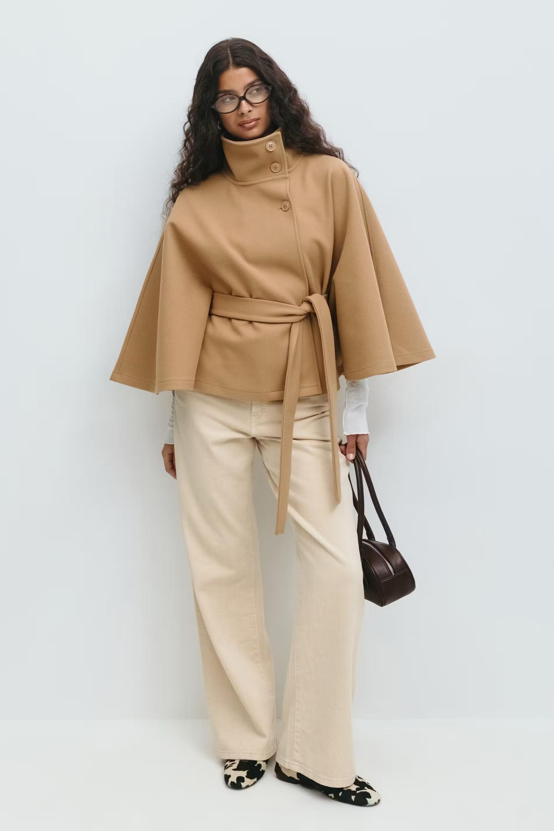 Cape-style Jacket and Belt