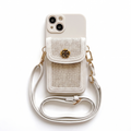 Camellia Garden Crossbody Wallet iPhone Case – product image 1