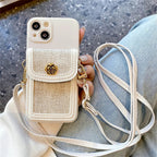 Camellia Garden Crossbody Wallet iPhone Case – product image 3
