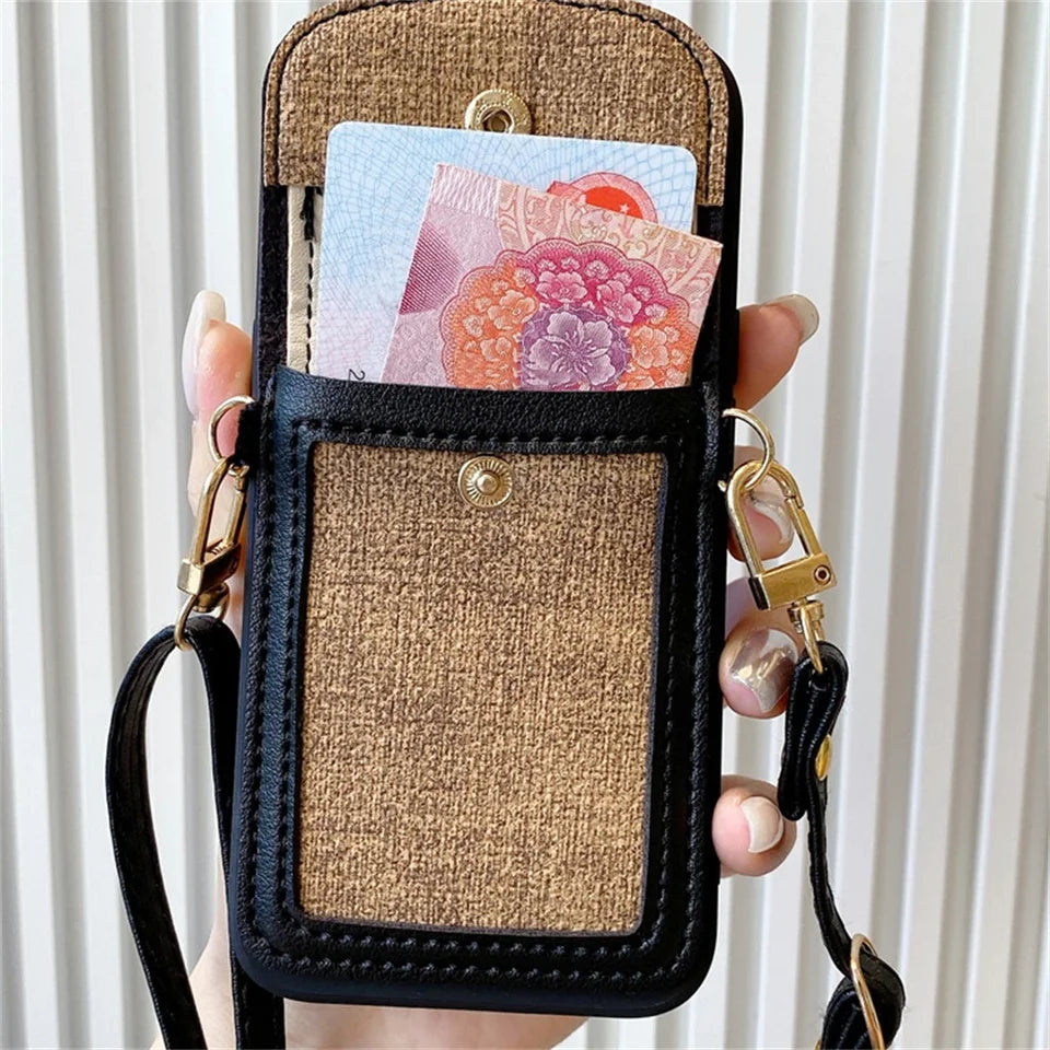 Camellia Garden Crossbody Wallet iPhone Case – product image 8