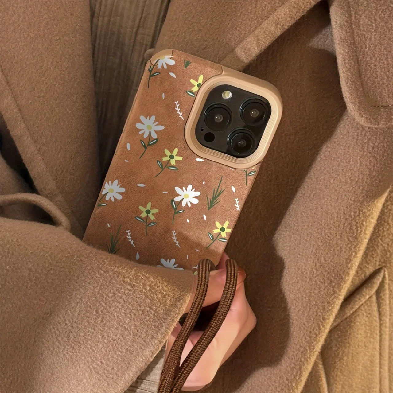 Caramel Garden iPhone Case with Strap – product image 5