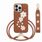 Daisy Garden Wallet iPhone Case with Straps – product image 1