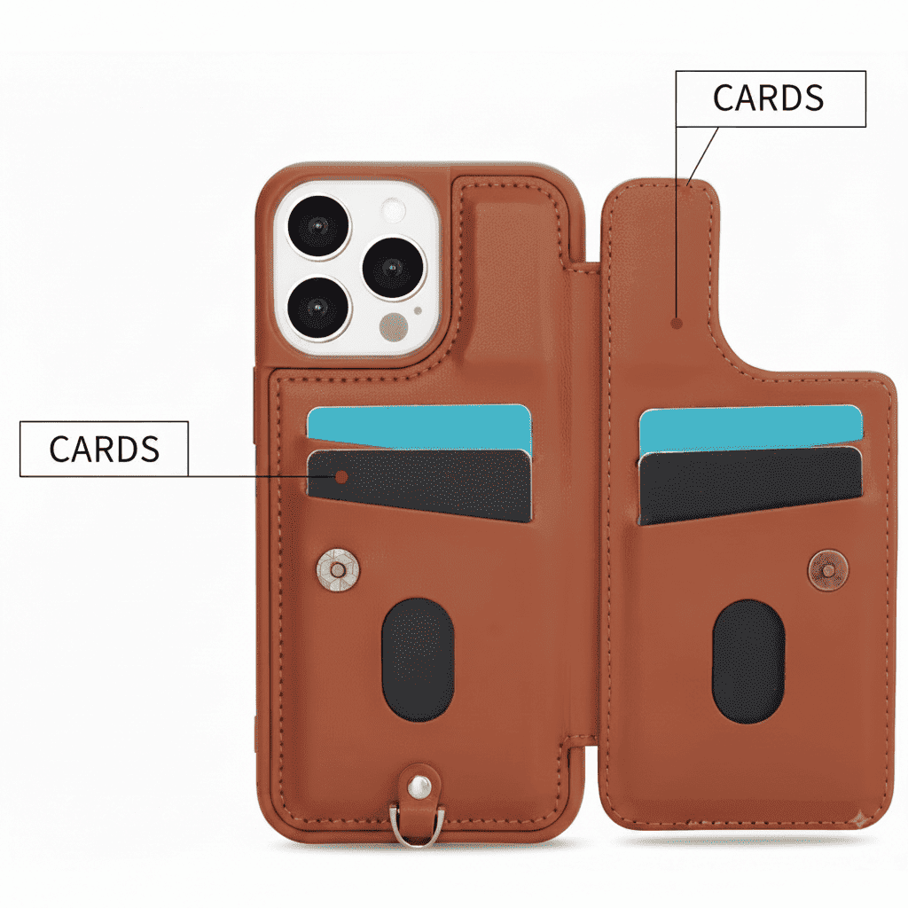 Daisy Garden Wallet iPhone Case with Straps