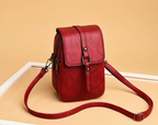 Sac multifonctionnel en cuir souple pour femme 