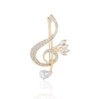 Treble Clef Brooch