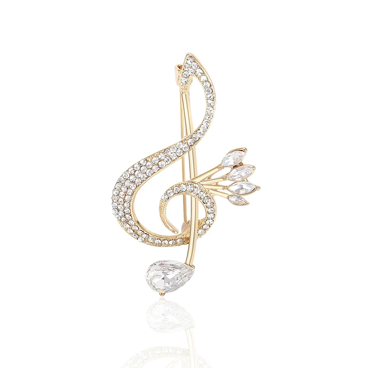 Treble Clef Brooch