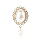 Vintage Faux Pearl Statement Brooch