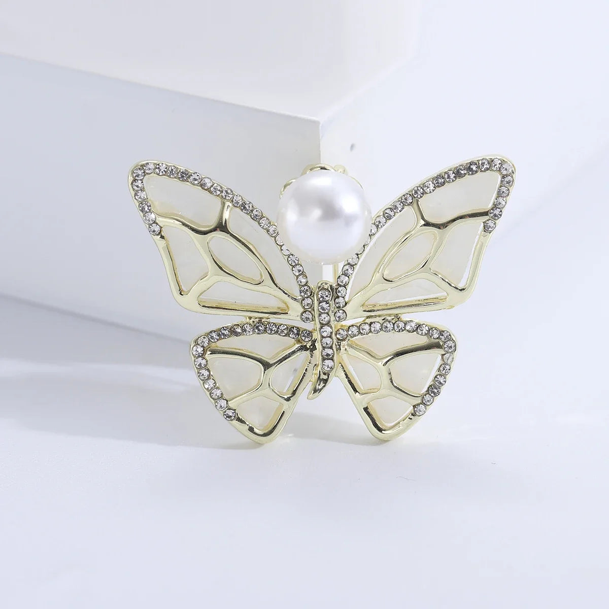 Crystal Butterfly Brooch