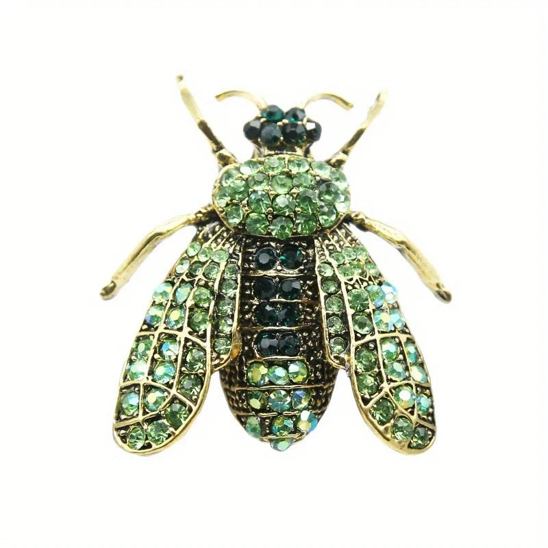 Crystal Bee Brooch