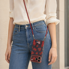 Bordeaux Garden iPhone Case with Strap – product image 4