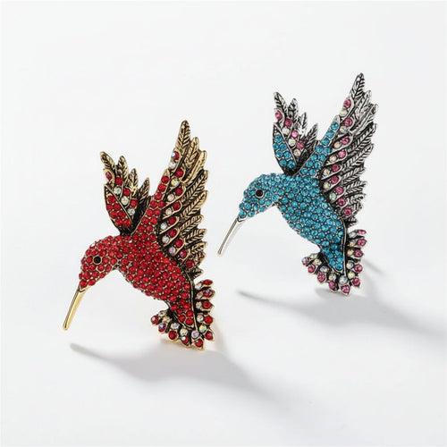 Crystal Hummingbird Brooch – product view
