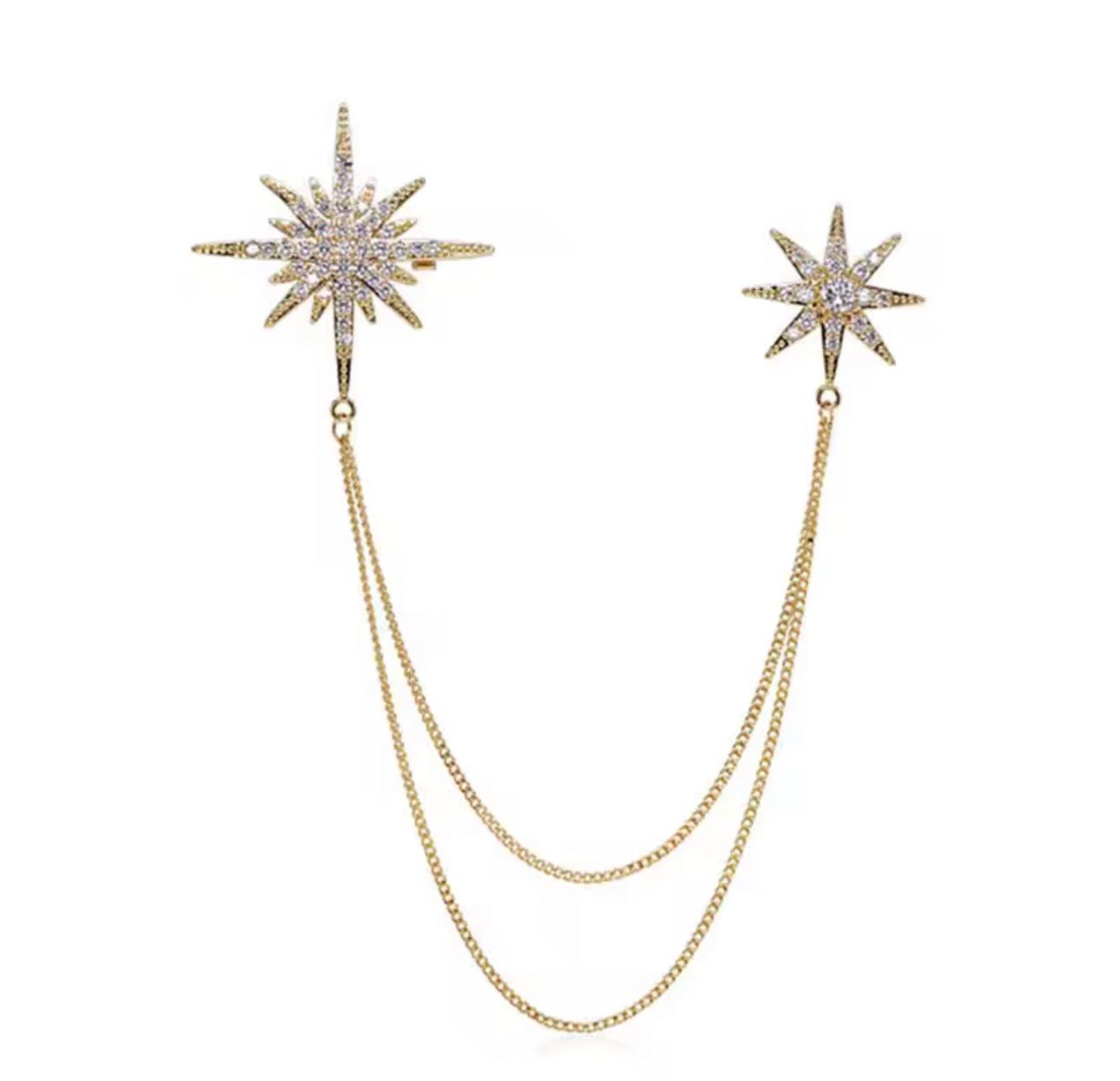 Crystal Star Brooch – product view