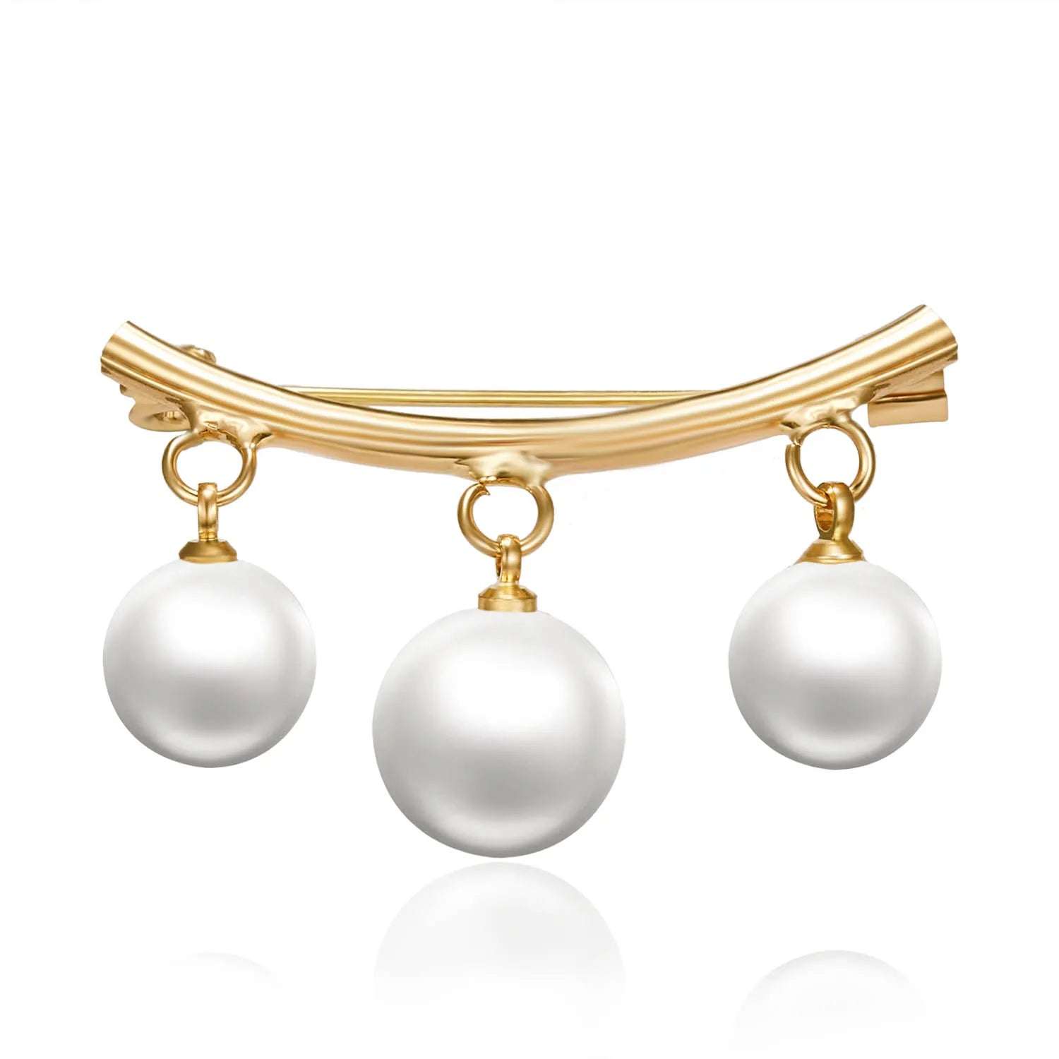 Faux Pearl Statement Brooch – product view