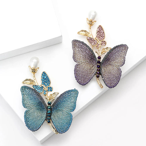 Crystal Butterfly Brooch – product view