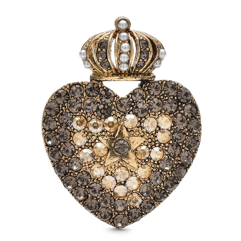 Crystal Heart Brooch – product view