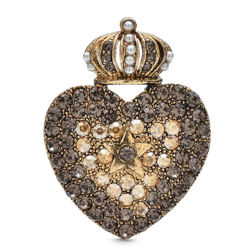 Crystal Heart Brooch – product view