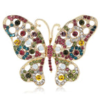 Vintage Crystal Butterfly Brooch – product view