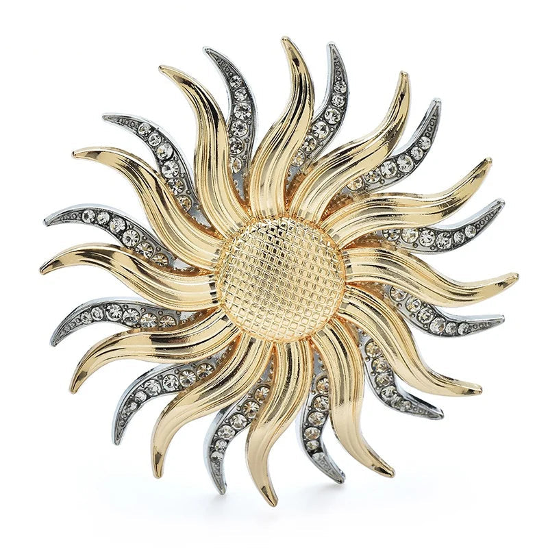 Crystal Sun Brooch – product view