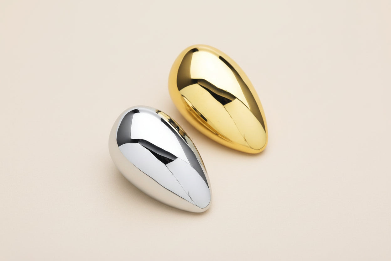 Stainless Steel Geometric Brooch – product view
