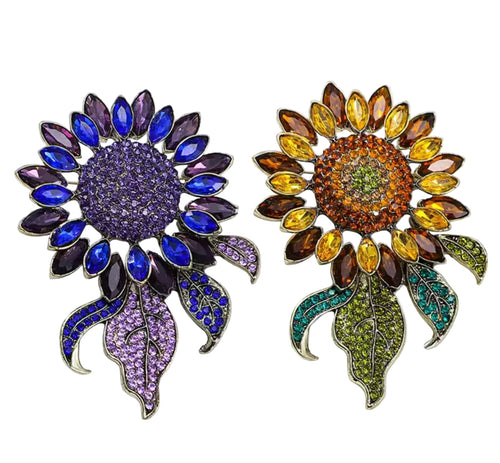 Baroque Sunflower Brooch – product view