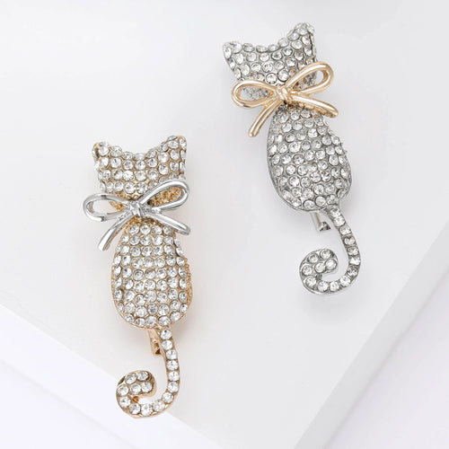 Crystal Cat Brooch – product view