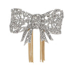 Vintage Tassel Bow Brooch – product view
