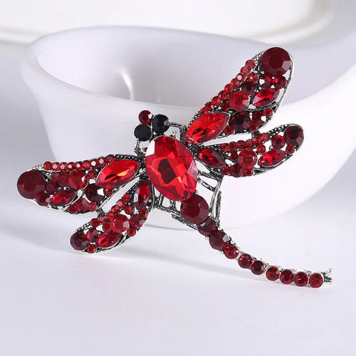 Crystal Dragonfly Brooch – product view