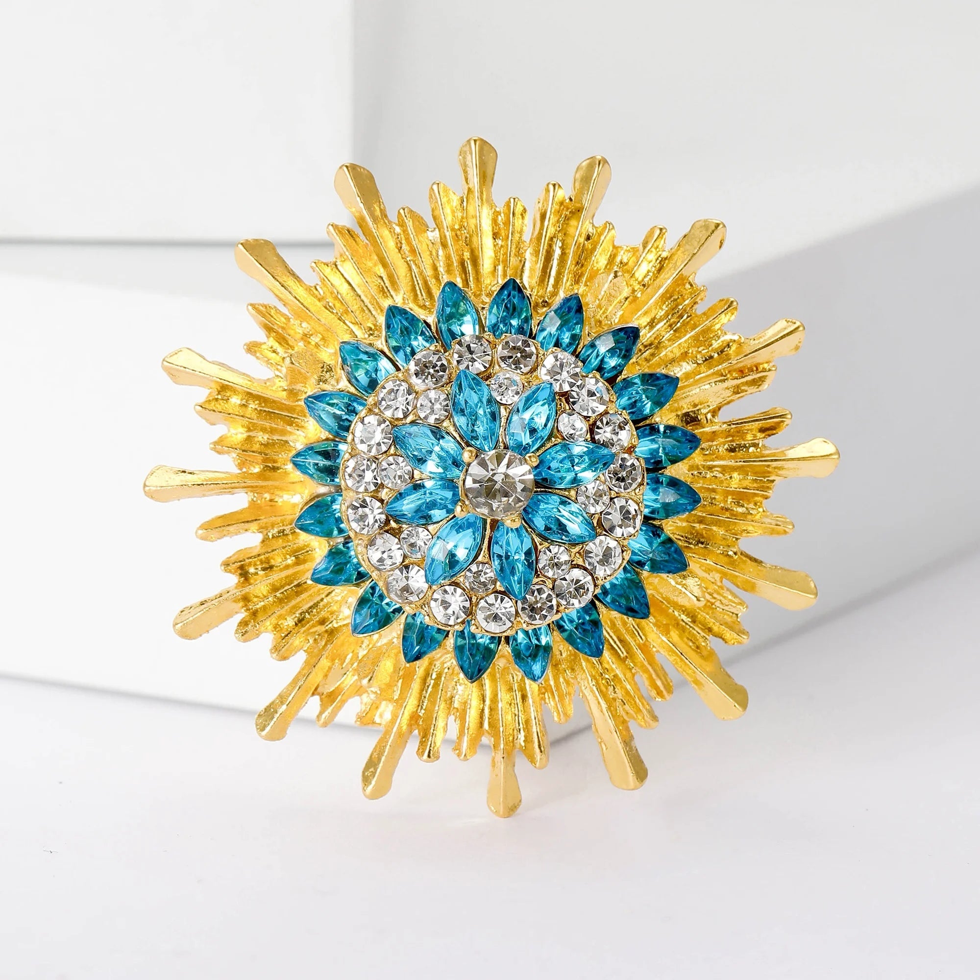 Crystal Sunflower Brooch – product view