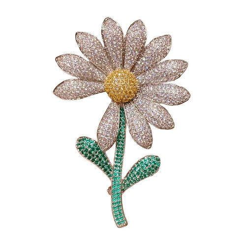 Crystal Daisy Brooch – product view