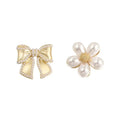 Faux Pearl Flower Brooch Set – product view