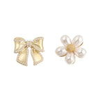 Faux Pearl Flower Brooch Set – product view