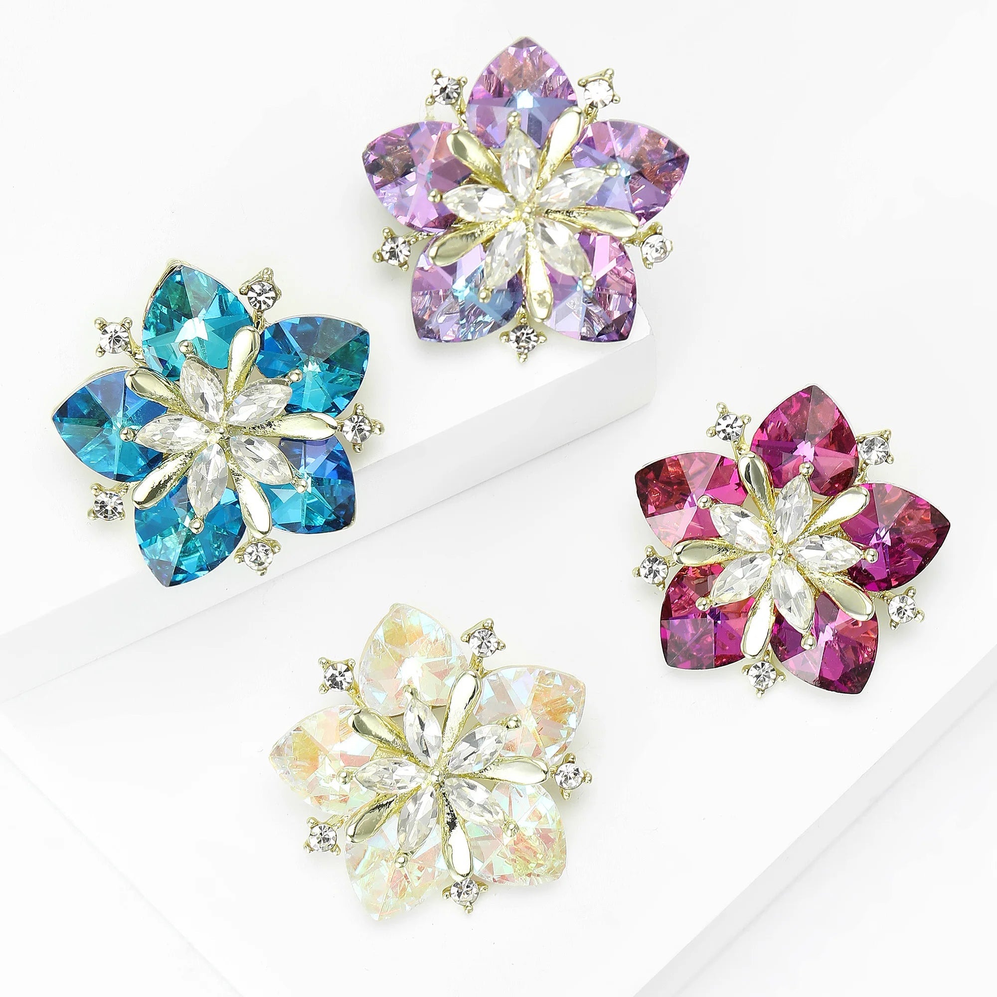 Crystal Flower Brooch – product view