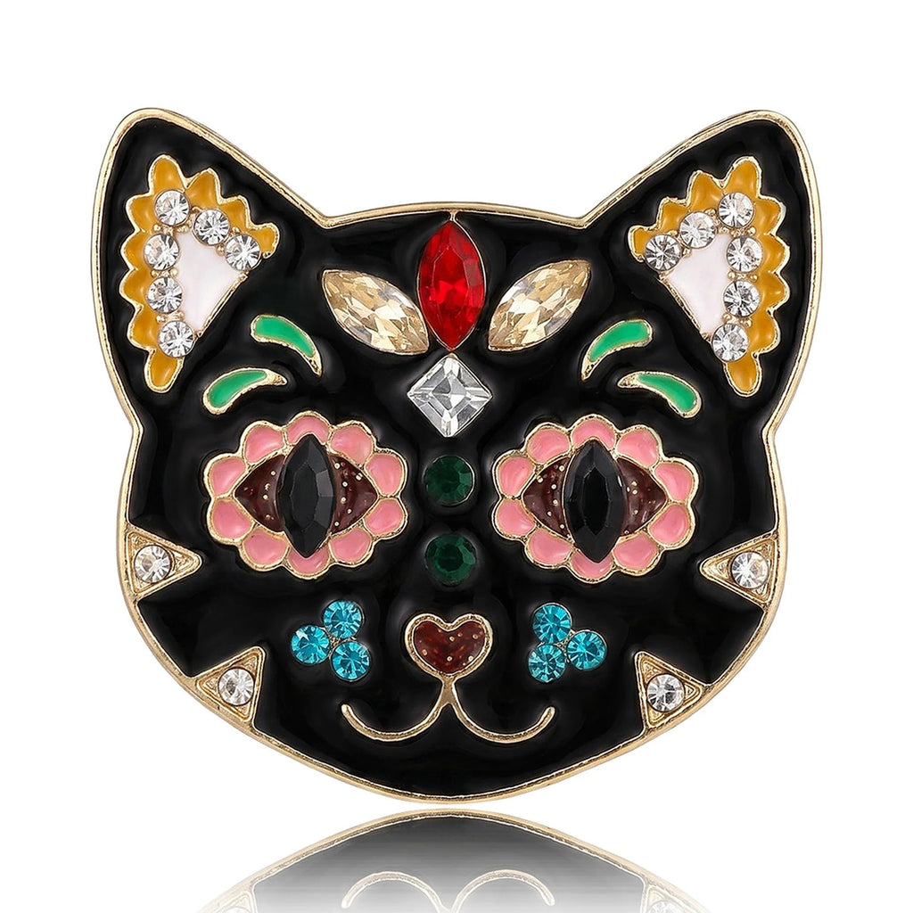Crystal Cat Brooch – product view