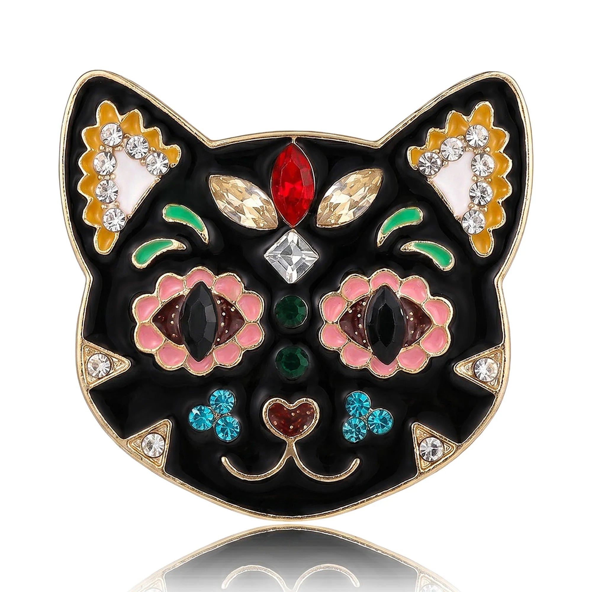 Crystal Cat Brooch – product view