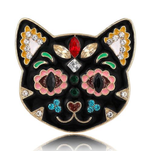 Crystal Cat Brooch – product view