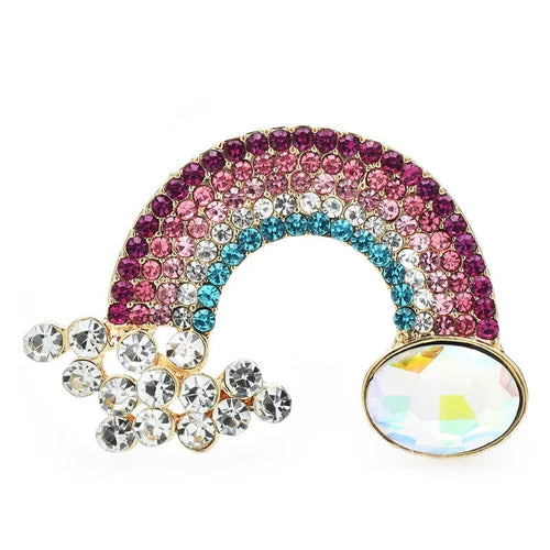 Crystal Rainbow Brooch – product view