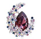 Crystal Moon Brooch – product view