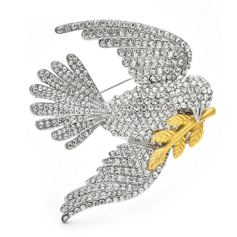 Crystal Peace Dove Brooch – product view