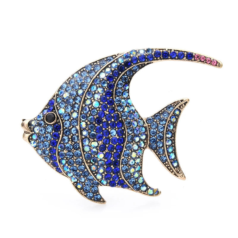 Crystal Fish Brooch – product view