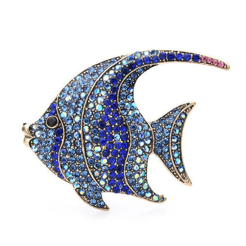 Crystal Fish Brooch – product view