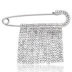 Crystal Tassel Statement Brooch – product view