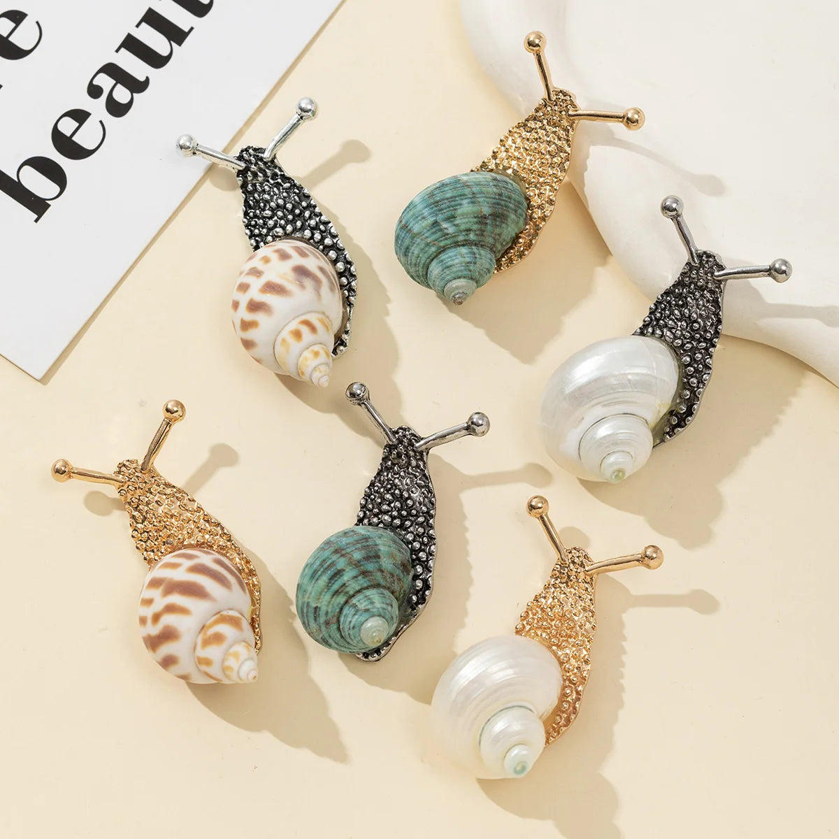 Crystal Shell Brooch – product view