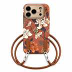 Rosé Garden iPhone Case with Strap – product image 1